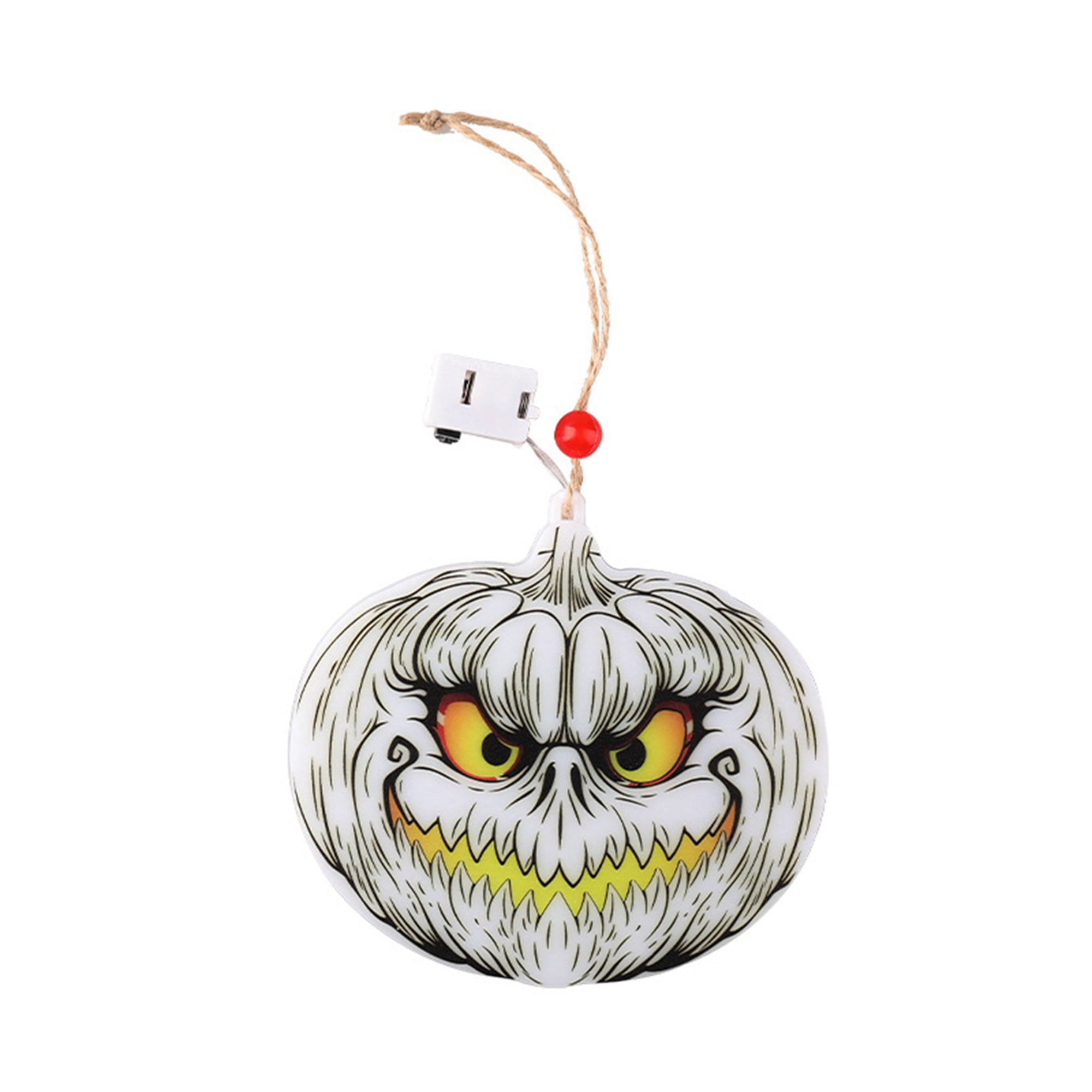 Sprifallbaby Halloween Light up Decorations Hanging LED Pumpkins/Skull