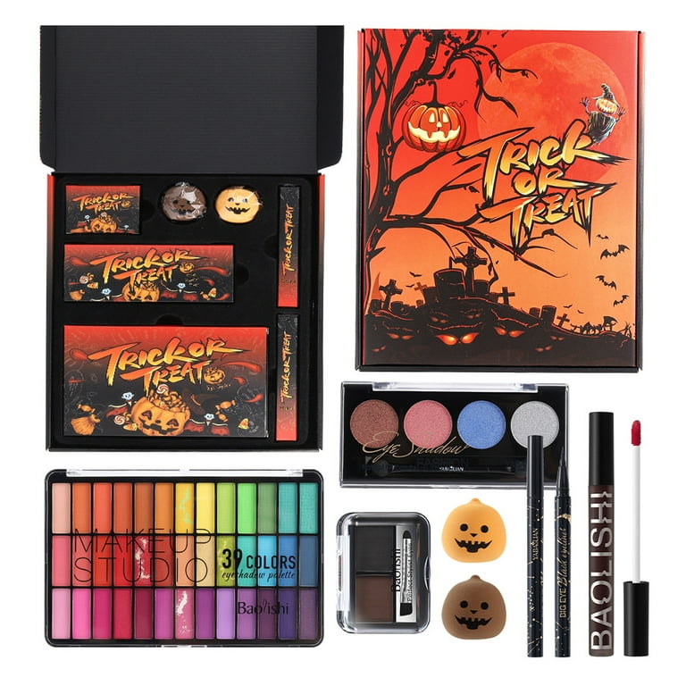 Halloween Makeup Kit Face Paint Palette Lip Gloss Halloween Makeup