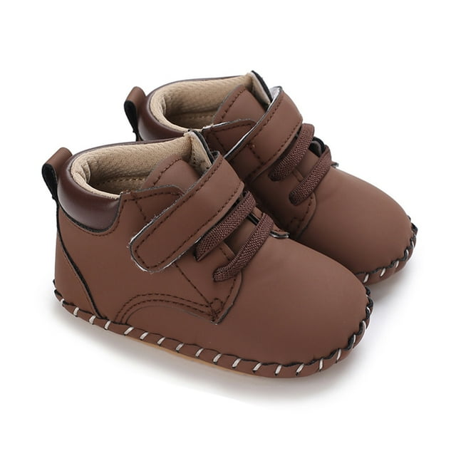 Sprifallbaby Infant Baby Boys Sneakers PU Leather AntiSlip Soft Sole