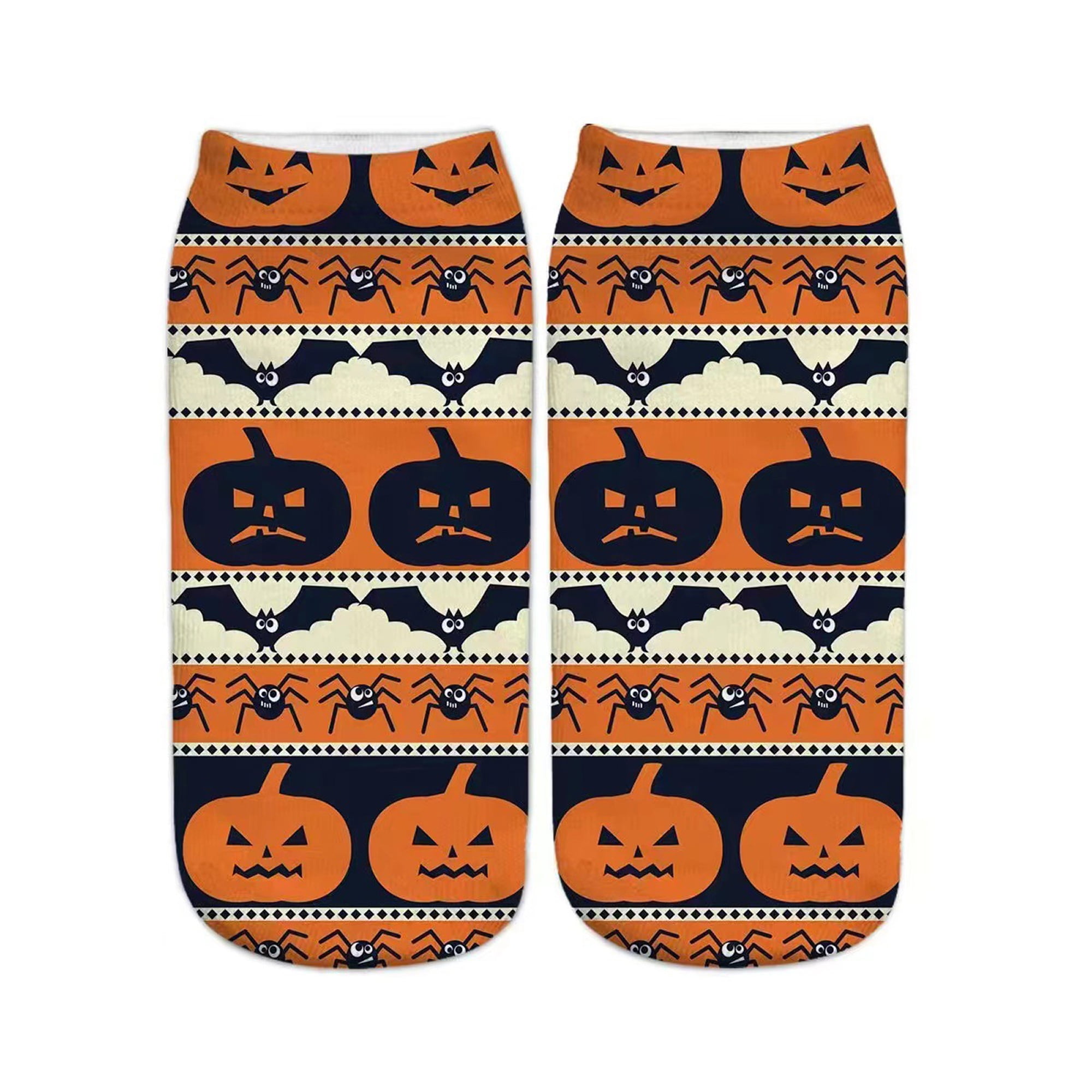 Sprifallbaby Kids Halloween Socks, Cute Pumpkin Print Casual Socks Soft