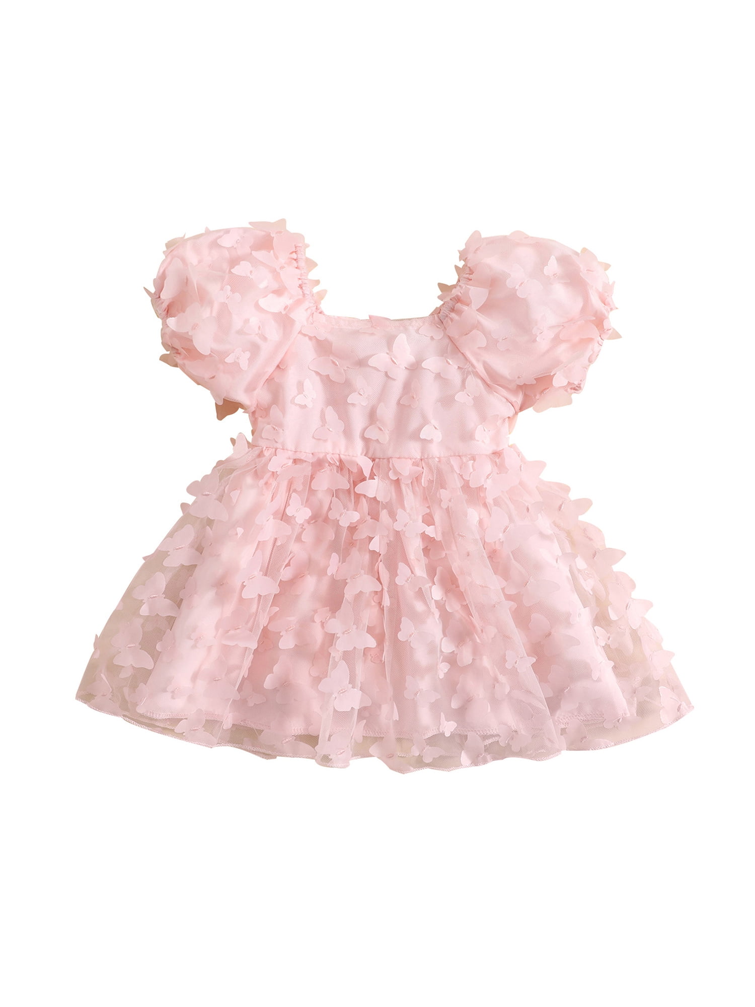 Girls' Princess Dress Puff Sleeve Birthday Clothes Pettiskirt Autumn Dress Children's Full Dress
