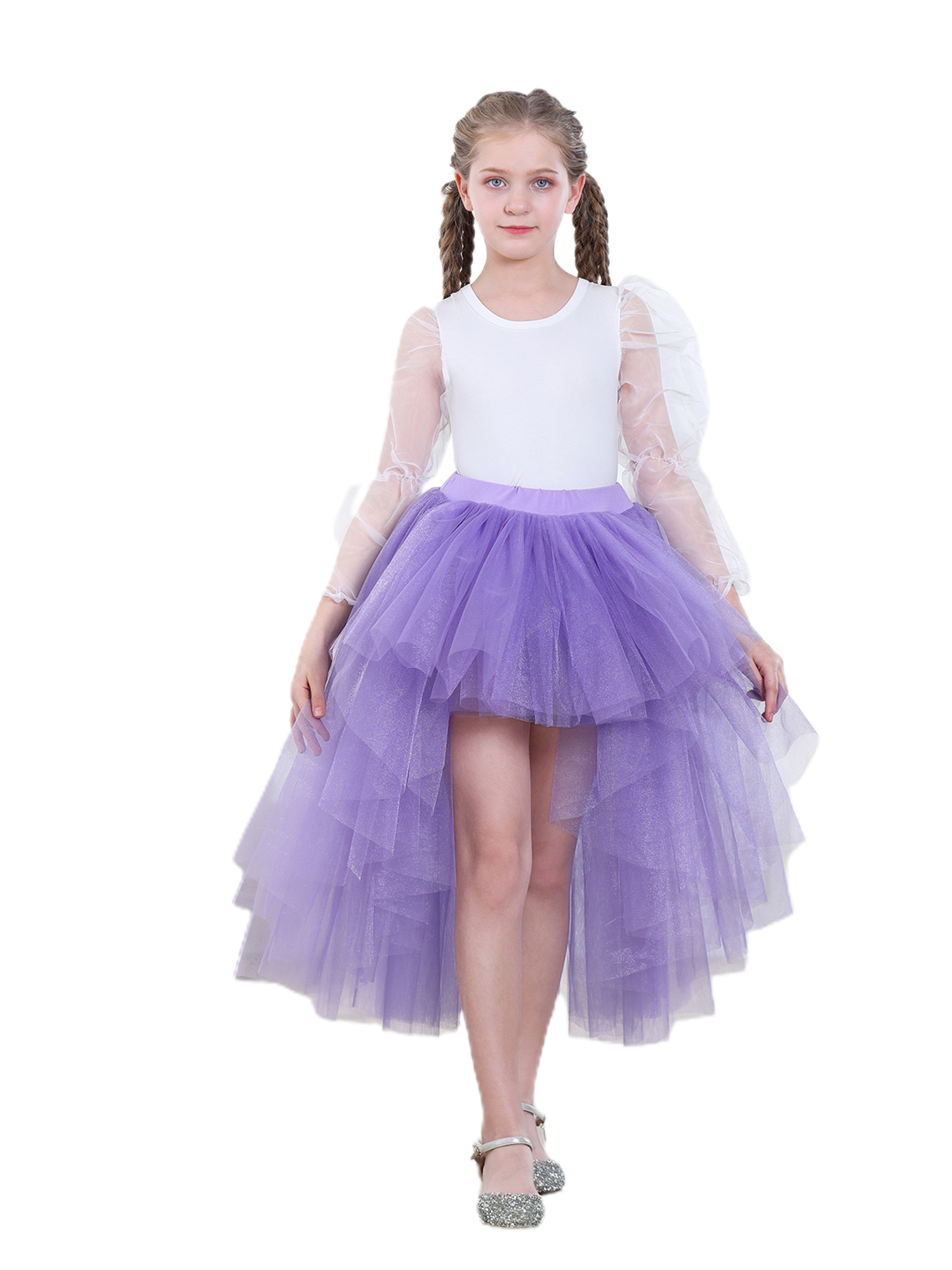 Colorful high low tulle skirt on sale