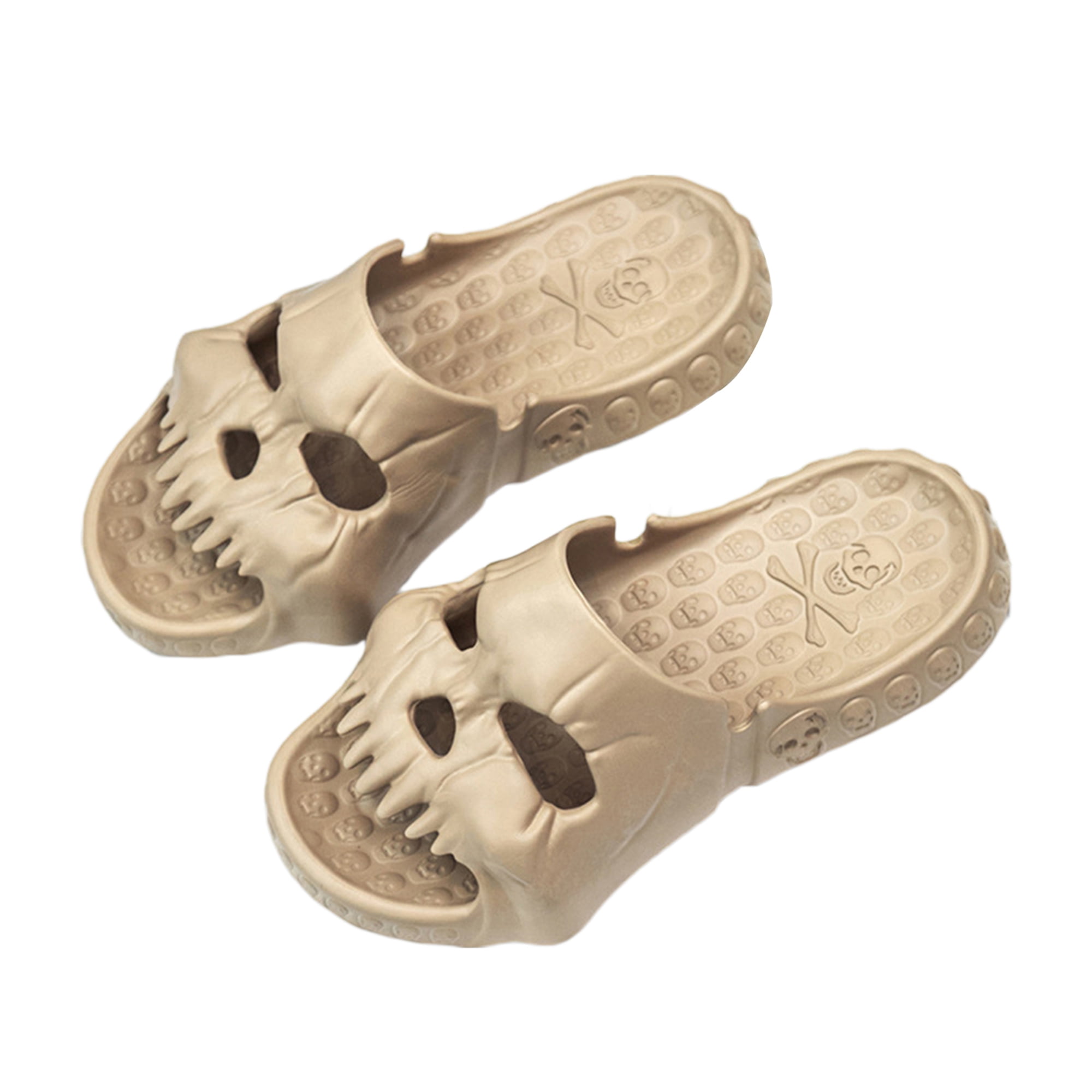 Sprifallbaby Summer Men Slipper, Creative Skull Cutout AntiSlip Indoor