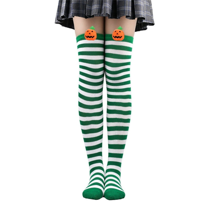 Womens Striped Stockings Black White Costume Accessories Female Halloween Womens Striped Stockings Black White Costume Accessories Female Halloween