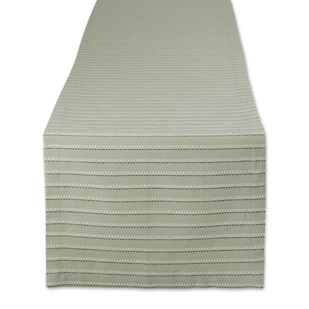 DII Sprig Dobby Stripe Table Runner 14x72"