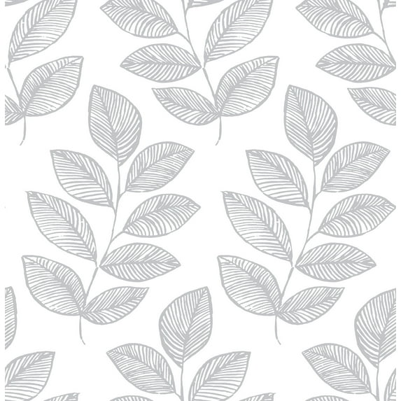 Sprig Grey Self Adhesive Wallpaper
