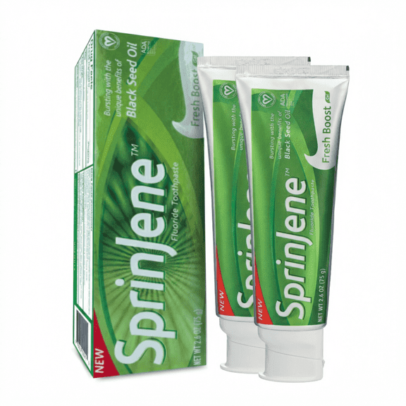 SprinJene Fresh Boost Toothpaste, ADA Accepted, 75 g, Pack of 2