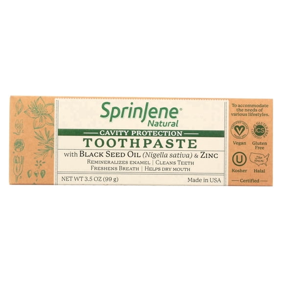 SprinJene NaturalĀ® Adult Cavity Protection Toothpaste