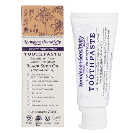 SprinJene Natural® Adult Sensitivity Cavity Protection Toothpaste 2 Pack Bundle
