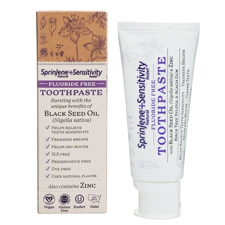 SprinJene Natural® Adult Sensitivity Fluoride Free Toothpaste