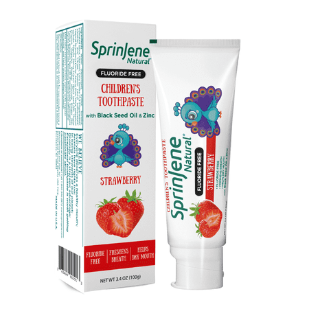SprinJene Natural Children's Strawberry Fluoride Free