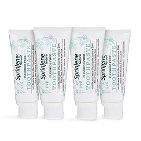 SprinJene Natural Fluoride Free Toothpaste, Pack of 4