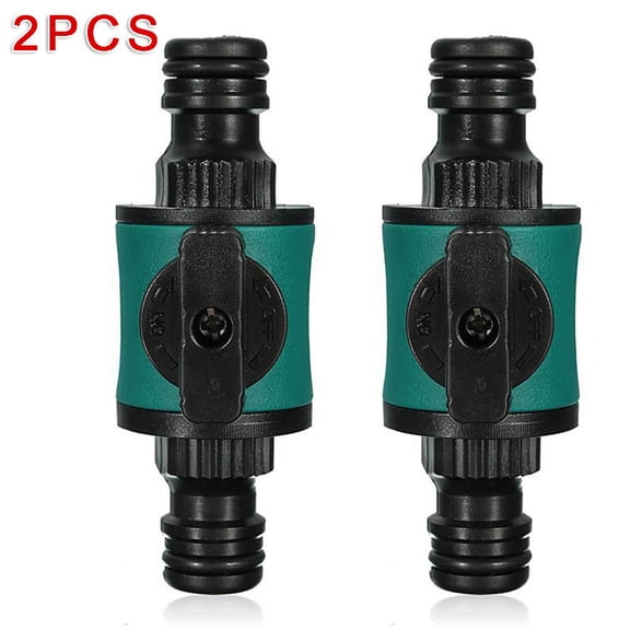 Spring 1/2" ABS Garden Hose Pipe In line Tap Shut Off Valve Fitting Connector