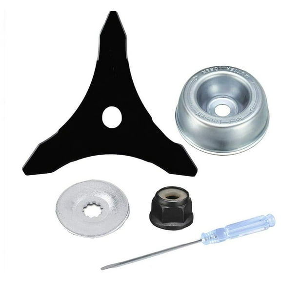 Spring 12 Inch Brush Cutter Blade for Eater FS120 FS130R F 00 F 00R F 50 with 3 Teeth Design and Complete Hardware Kit for Installation