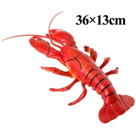 Spring 14x5in Big Fake Lobster Model For Dispaly Artificial Marine Animals Decoration Hotel Restaurant Decoration Artificial Foods Prop