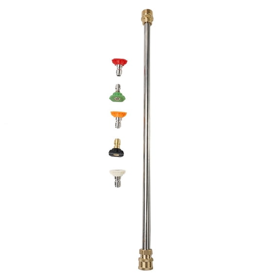 Spring 16'' Wand Lance Water Pressure Washer 4000PSI High Pressure Quick Release Stainless Steel Nozzle Tips Hot Practical