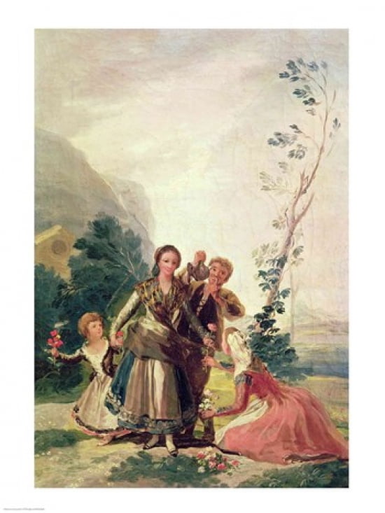 Spring 1786 Canvas Art - Francisco De Goya (18 x 24)