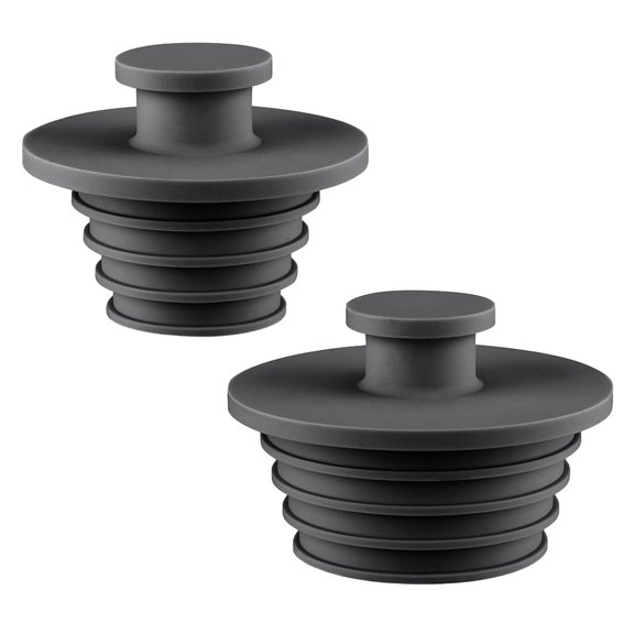 Spring 2 Pack Silicone Drain Stopper for Bathtub and Bathroom Sink 58.4 mm and 50 mm