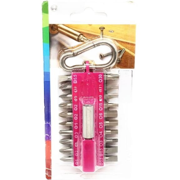 Spring 21 PCS Cross Hex Screw Drill Set with Spring Hook Handle