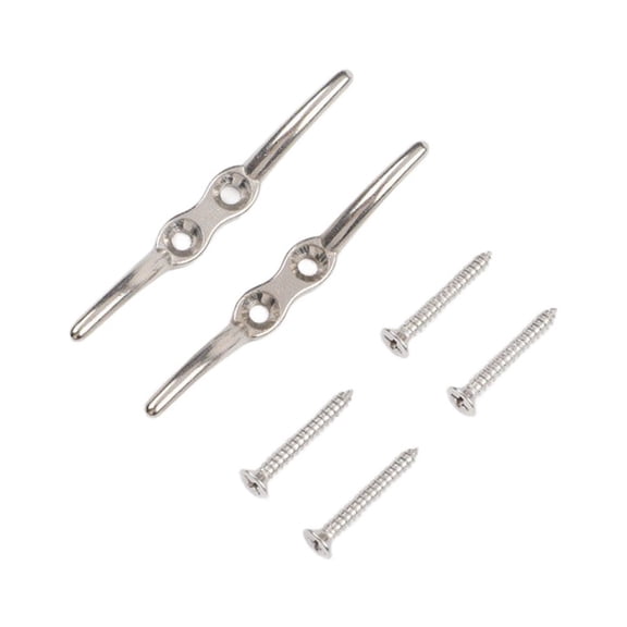 Spring 2PCS Flagpole Cleat Hook 316 Stainless Steel Universal For Marine Boat Flagpole Cleat Hook With Screws