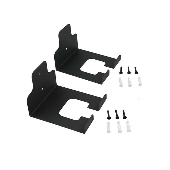 Spring 2Pcs Garage Organizer Trimmer Rack Garden Power Tool Hanger Grass Trimmer Holder Wall Mounted For Hedge Trimmer Black