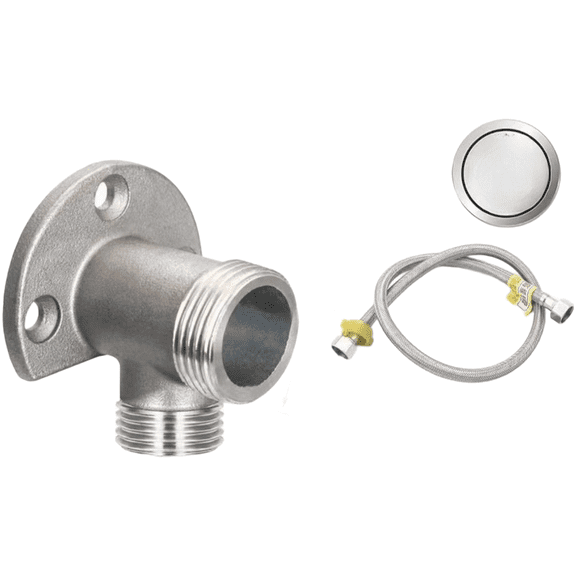 Spring 304 Stainless Steel Wall Mount Faucet Bracket 4 Inch Convertible Base for Tap