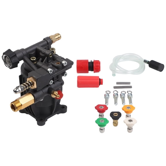 Spring 3300 PSI High Pressure Washer Pump 3/4" Shaft Horizontal Power Washer Pump 170 Inclined Plate Pump Cleaning Power Accessories