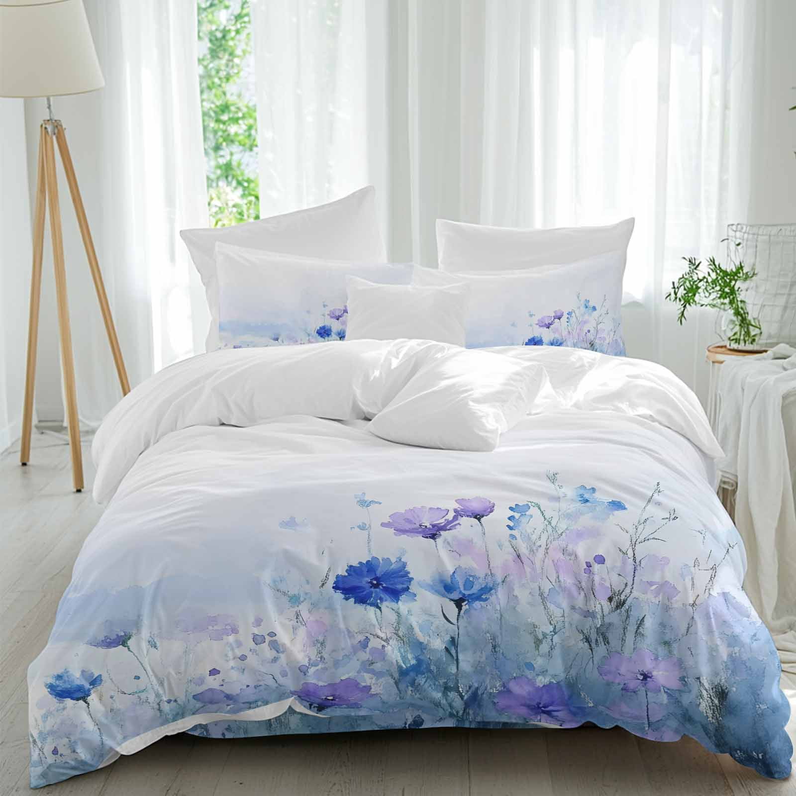 Service Spring Sheet Spring 4 piece Duvet Cover Set, Comfort Bedding Set Queen Size Include ...