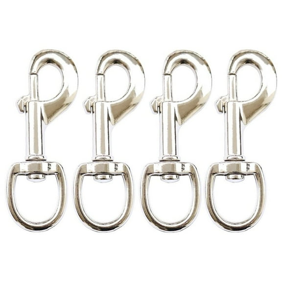 Spring 4x 3.5inch Flag Swivel Snap Hooks Flagpole Accessories 70 Pound Safe Load Garden