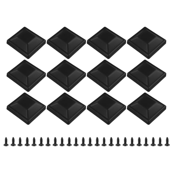 Spring 4x4inch Wood Fence Post Cover Plastic Deck With Screw Waterproof Pole Protection For Fences Deck Posts 12/24/32Pcs 12pcs