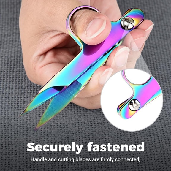 Spring Action Thread Nippers Sewing Scissors, Edge Stainless Tailor Shears Precision Snips, Seam Cutter For Sewing Crafting (Dark Purple)