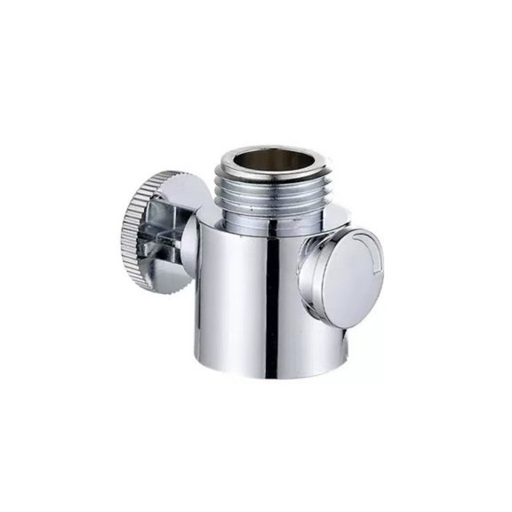 Spring Adjustable Water Flow Shower Switch Valve 4 Inch Straight Valve for Bathroom