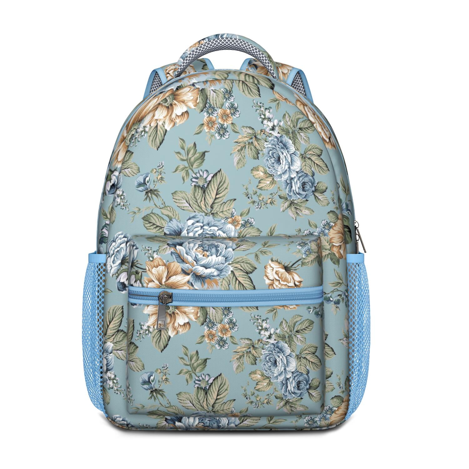 Spring Aesthetic Floral Bookbag - Waterproof Stylish Backpack for Teens ...