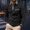 thumbnail image 1 of Spring And Autumn Fashion Men's Long Sleeve Polo Shirt Business Casual Lapel Plaid Collar Daily outdoor Casual Long Sleeve, 1 of 6