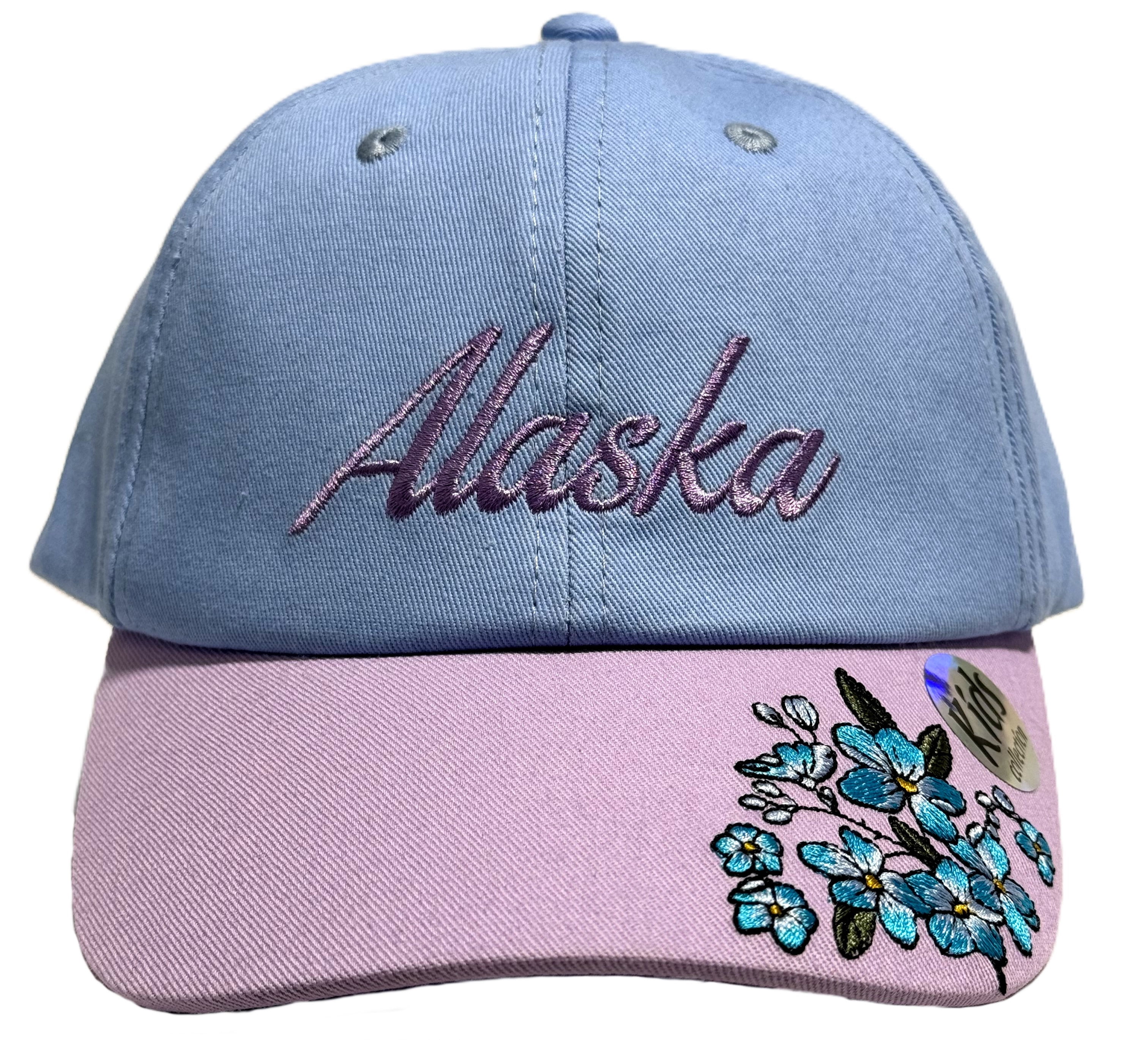 Alaska Youth Ballcap Forget Me Not Flower