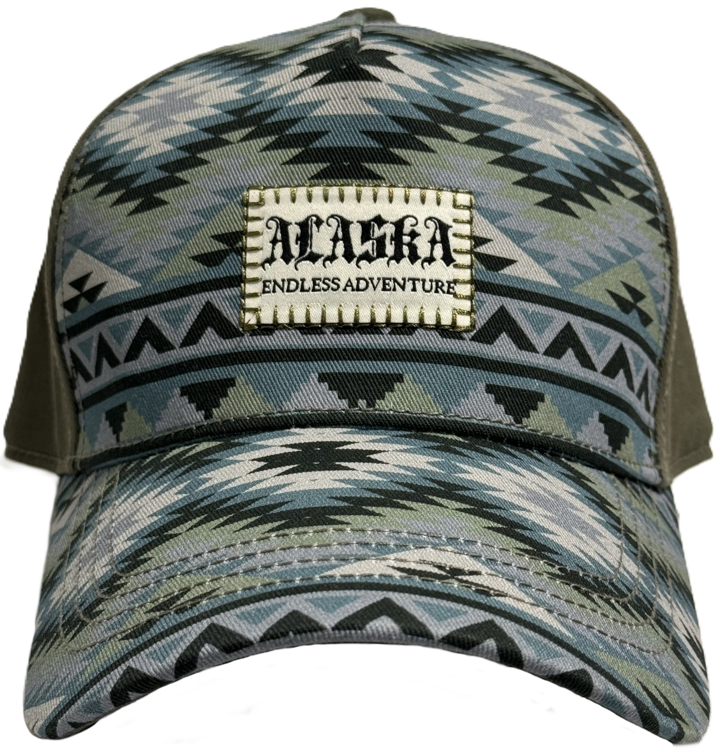 Alaska Ballcap Green Pattern
