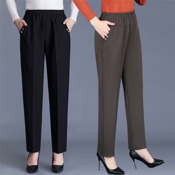 Spring And Autumn Middle-aged Mom Pants Straight-leg Trousers 1773656642654553