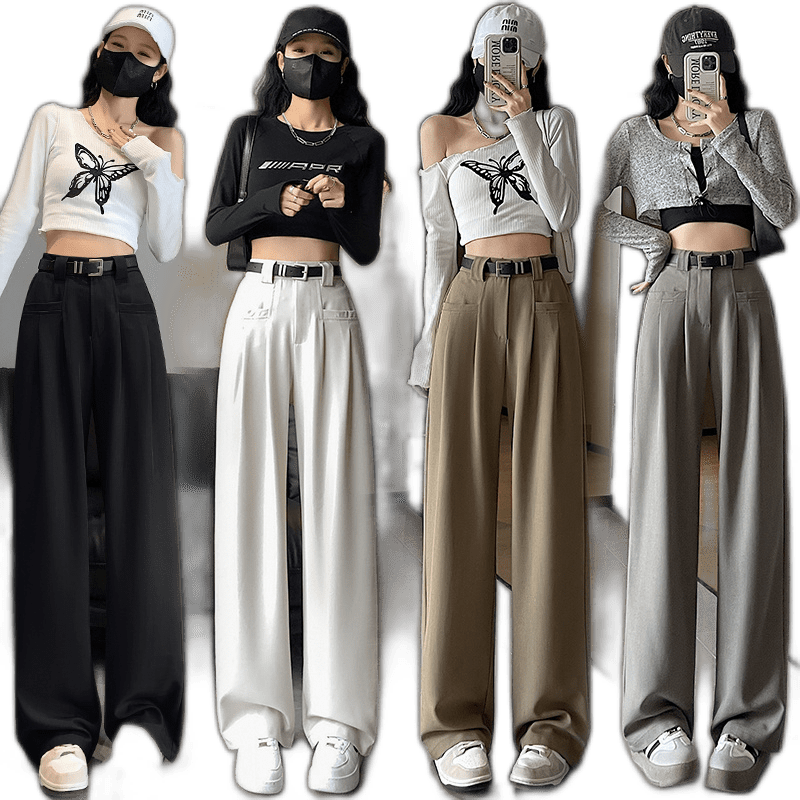 Spring And Summer Design Lazy Sense Of Wide Leg Vertical Sensation