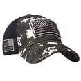 thumbnail image 1 of Spring And Summer Fashion Flag Hat Wash Old Letter Baseball Hat, 1 of 5