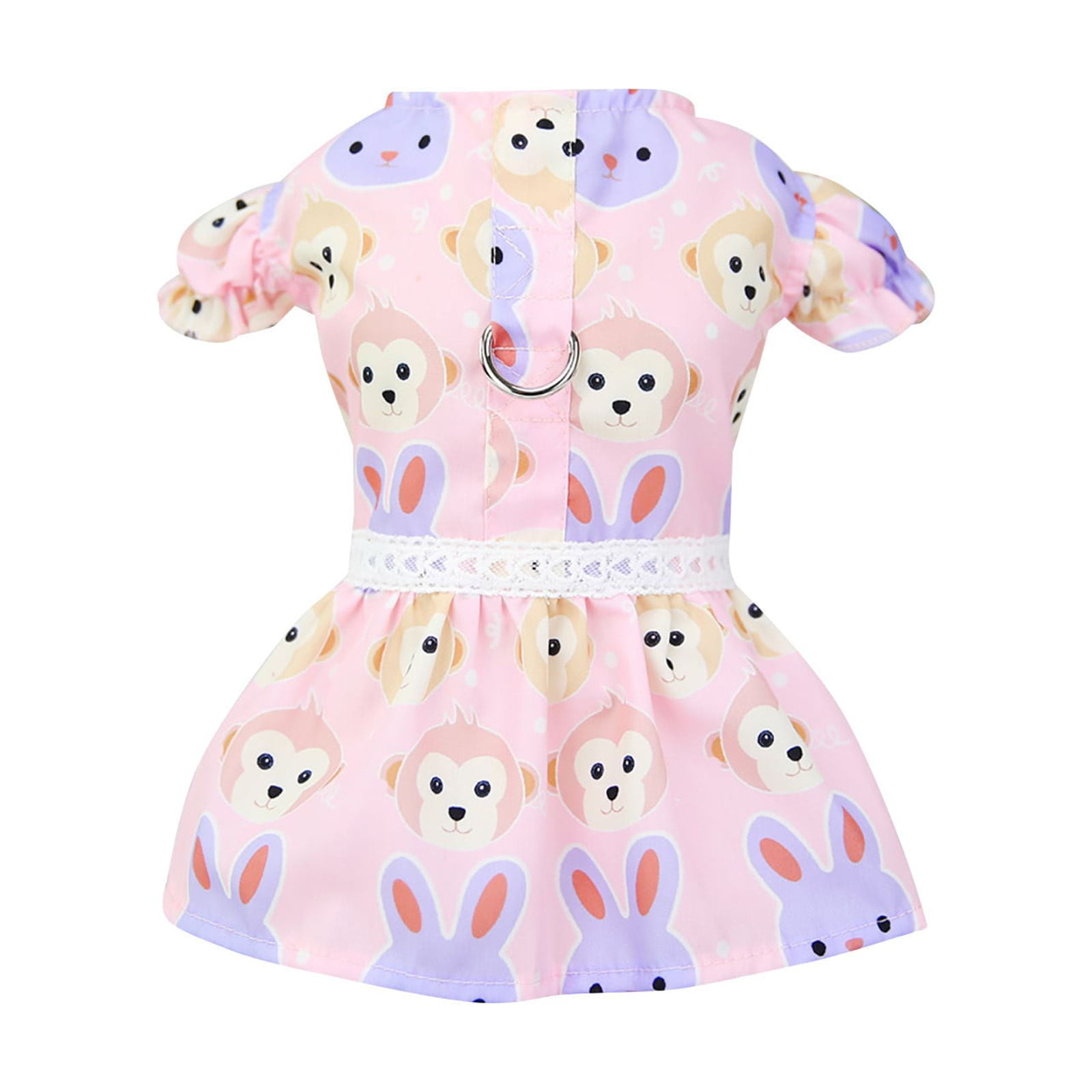 Spring And Summer Puppy Clothes Monkey Rabbit Petal Skirt Dog Clothes