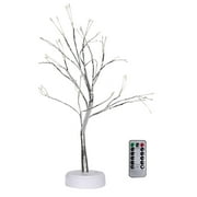 Spring And Summer Savings Tozuoyouz Rgb Remote Control Small Tree Lamp Christmas Color Lamp Led Copper Wire Rice Grain Tree Lamp Night Lamp F B