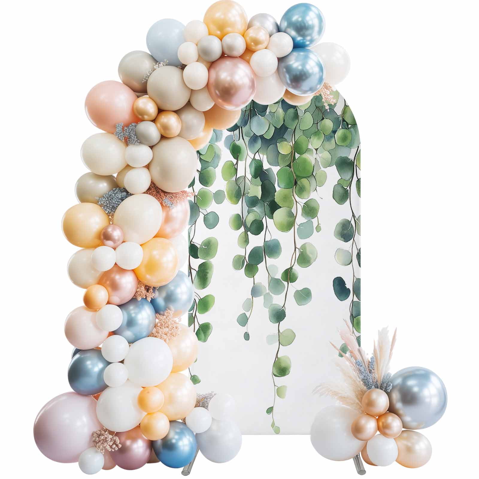 Spring Jewelry Background Spring Arch Backdrop Cover 4 FT Leaves Stretchy Elastic Arch Stand ...
