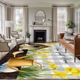 thumbnail image 1 of Spring Area Rug 5x8 Washable Rug Non Slip Country House Eggs Birds Botanical Floral Plaid Large Area Rug Soft Stainresistant Indoor Floor Carpet for Living Room Bedroom Home Office Dining Room, 1 of 8