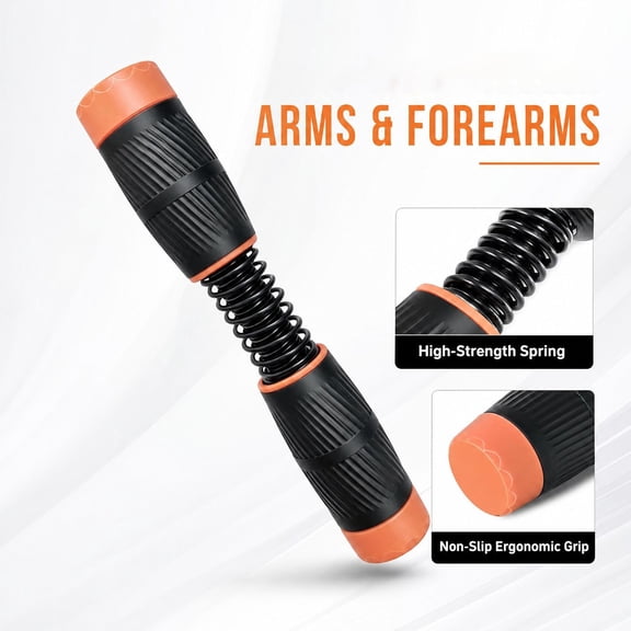 Spring Arm Forearm Exerciser, Adjustable Wrist Strength Trainer, Non-Slip Ergonomic Grip Hand Workout Equipment for Forearm, Wrist & Arm Muscle Training, Home Gym Fitness Tool for Men & Women