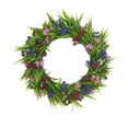 thumbnail image 1 of Spring Artificial Flower Wreath, Artificial Daisy Lavender Spring Wreath, Mixed Floral Spring Wreath Grapevine Base, Indoor Outdoor Porch Window Wall Home Decor, 1 of 6