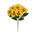 thumbnail image 1 of Spring Artificial Pansies for Outdoors, Artificial Pansy Flowers Artificial Primroses Bushes Faux Plastic Flower Fake Plants Outdoor for Planters Indoor Outside Garden, 1 of 2