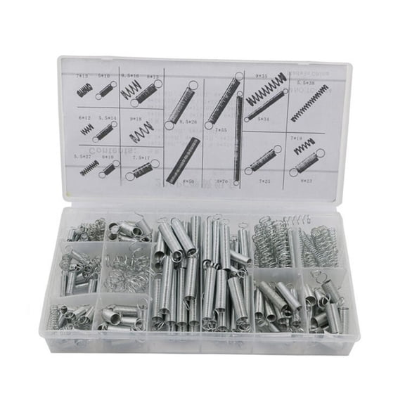 Spring Assortment Kit Packed in Clear Box for Repair DIY Projects Acid Resistance and Corrosion Resistance Springs