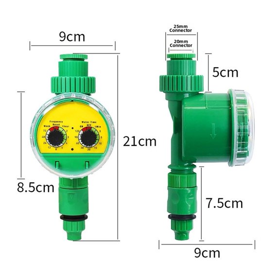 Spring Automatic Irrigation Controller Garden Water Timer for Plants with Knob