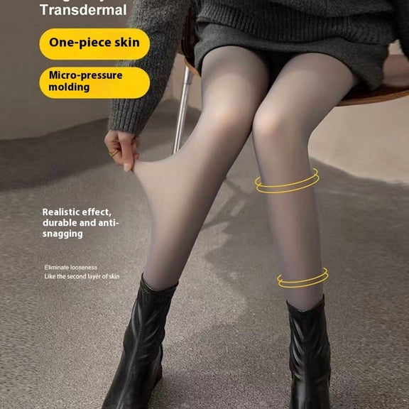 Spring, Autumn And Winter Fleece-lined Thick Pantyhose 1773656642677939