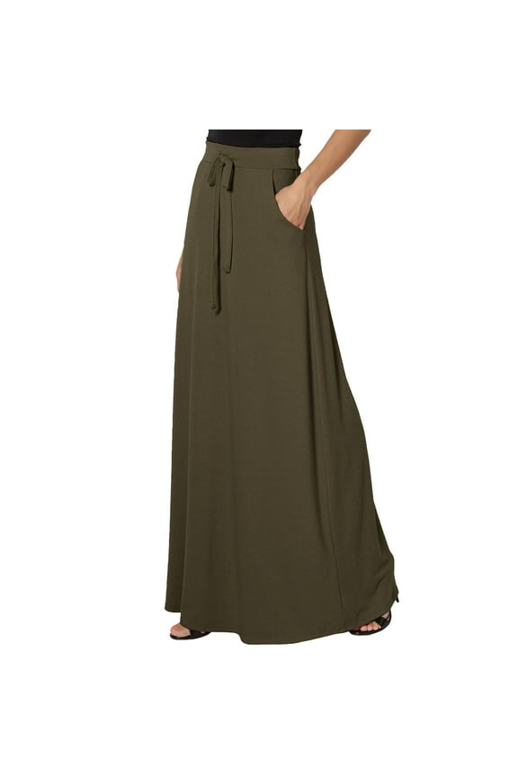 Spring And Autumn City Leisure Skirt Ladies Solid Color Drawstring Skirt Sparkly Skirt for Women Girls Denim Skirt Wrap Skirt Swimsuit Cover up Leather Skirts for Women Scrub Skirts Skirt Bathing